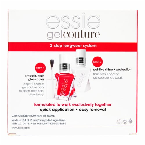 Essie Gel Couture Vegan Nail Polish Rock The Runway Kit Perspective: top