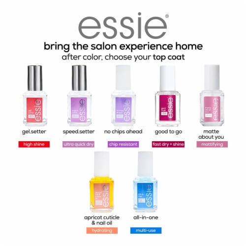 Essie Nail Care Vegan Clear Base Coat Smooth-E Perspective: top