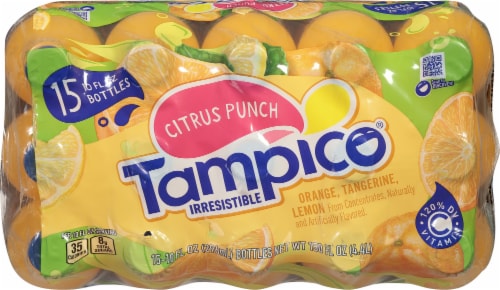Tampico® Citrus Punch Bottles Perspective: top