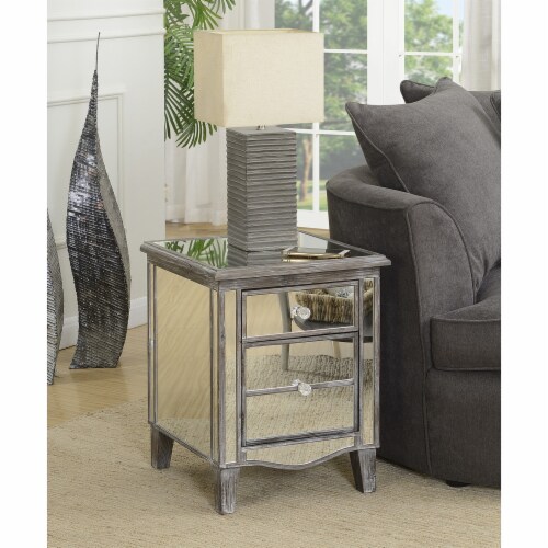 Gold coast mirrored end table deals