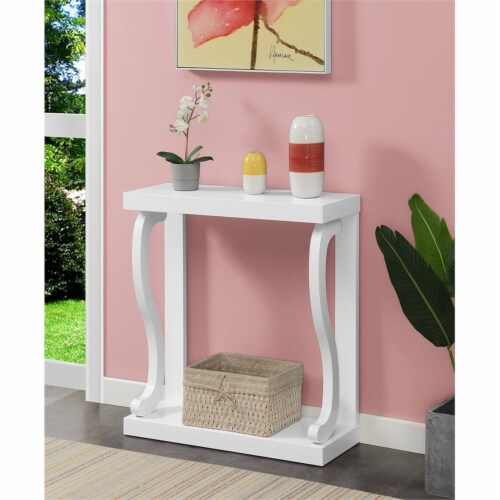 Newport Gramercy Console Table with Shelf Perspective: top