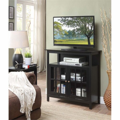 Black highboy tv stand online