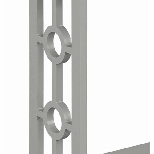 Ring Console Table with Shelf Perspective: top