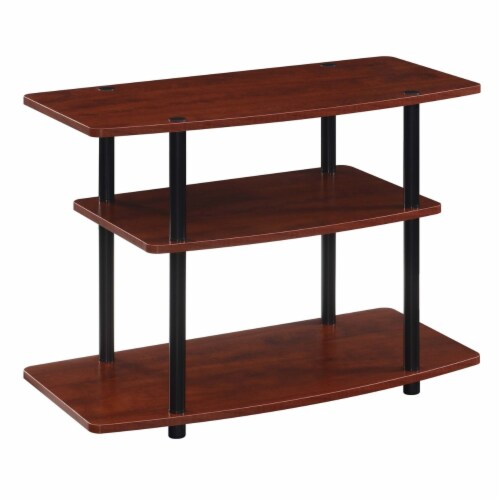 3 shelf tv clearance stand wood
