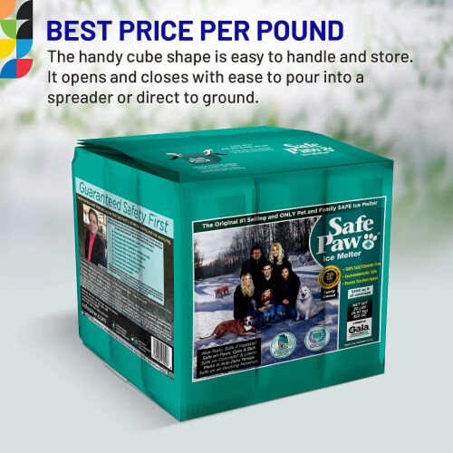 Safe Paw Salt-free Pet Safe Ice Melt, 22lb Flexicube Perspective: top