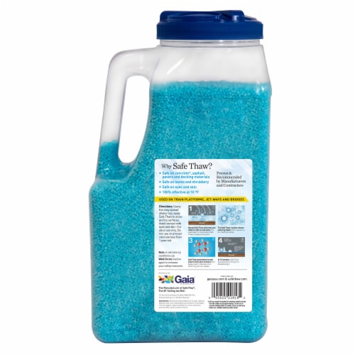 Safe Thaw Industrial Strength Salt Free Traction Ice Melt, 10lb 7oz Jug (2 Pack) Perspective: top