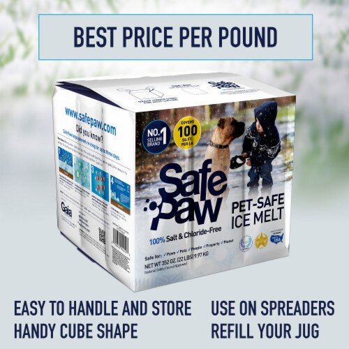 Safe Paw Pet Friendly Concrete Safe Salt Free Ice Melt Pellets, 22 Lb  Flexicube, 1 Piece - Kroger