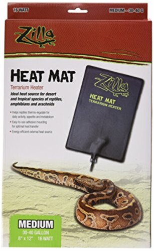 Zilla (#100109938) Reptile Terrarium Large Heat Pad, 30-40 Gallon?? Perspective: top