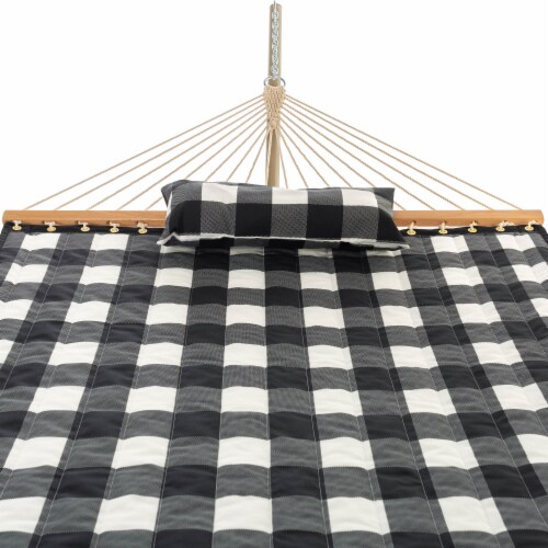 Castaway Hammock Quilted Check Print with Pillow Perspective: top