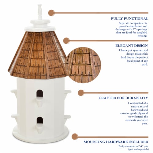 Castaway Two-Tiered Bird House Perspective: top