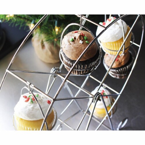 Ferris Wheel Cupcake Dessert Stand Carrier Holder for Birthday  Wedding Party Perspective: top
