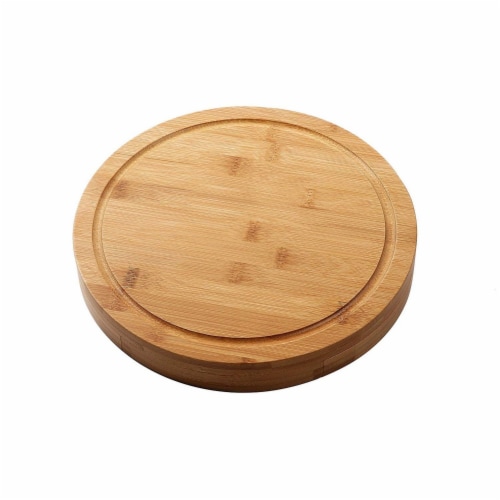 Cheese Board Set Charcuterie Meat Board - Bamboo Cutting Board 4 Knife Tools Perspective: top