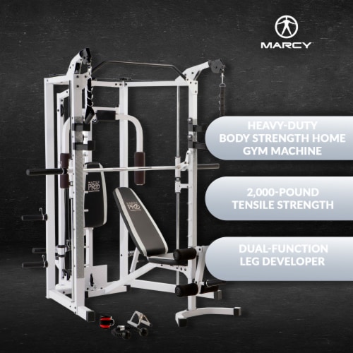 Marcy Pro Smith Machine Weight Bench Home Gym Total Body Workout Training  System, 1 Piece - Kroger