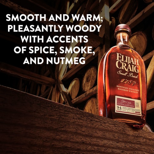 Elijah Craig Small Batch Kentucky Straight Bourbon Whiskey Perspective: top