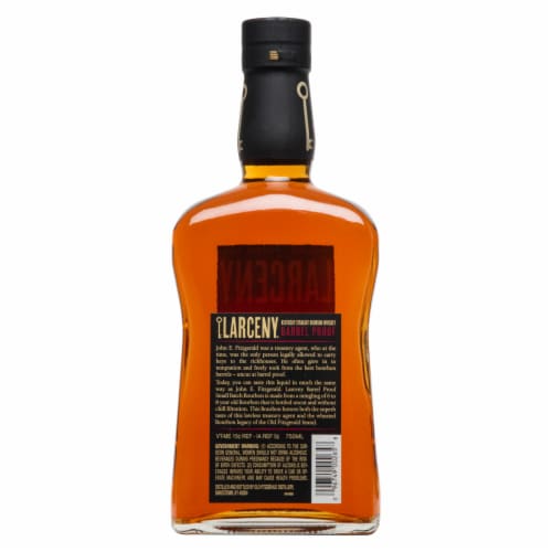 Larceny Barrel Proof Kentucky Straight Bourbon Whiskey Perspective: top