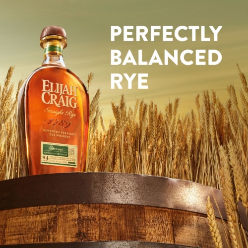 Elijah Craig Straight Rye Whiskey Perspective: top