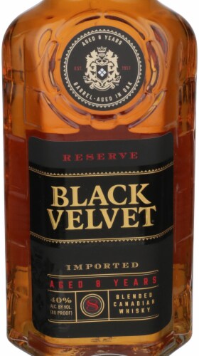 Black Velvet Reserve Canadian Whisky Perspective: top