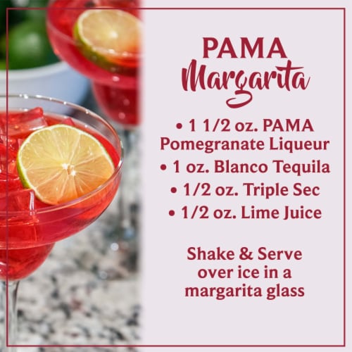 Pama Pomegranate Fruit Liqueur Perspective: top