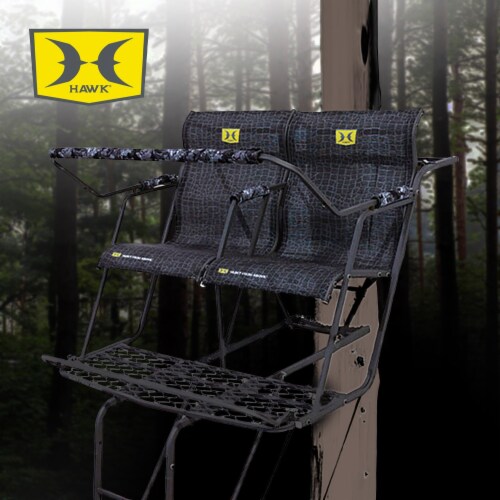 Hawk Big Denali 18 Foot Durable Steel 2 Man Hunting Game Deer Ladder Tree Stand Perspective: top