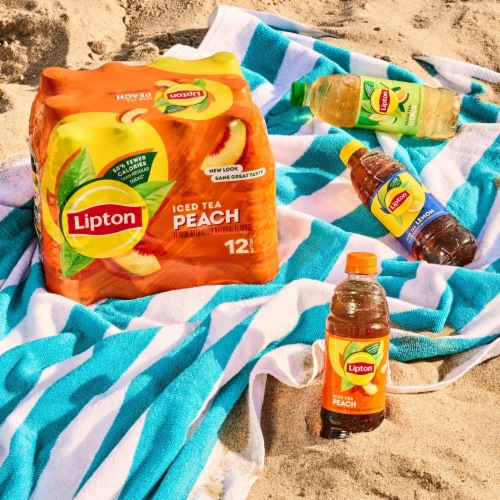 Lipton® Citrus Green Iced Tea Multipack Bottles Perspective: top
