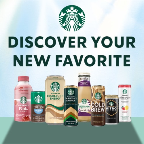 Starbucks® Frappuccino® Lite Double Chocolate Gelato Iced Coffee Bottle Perspective: top