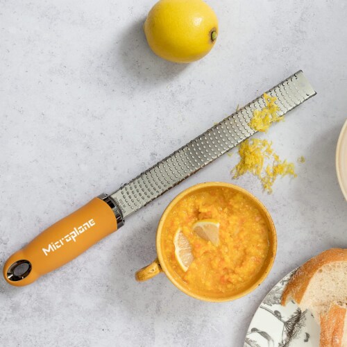 Microplane Premium Classic Zester Grater, Mustard Perspective: top
