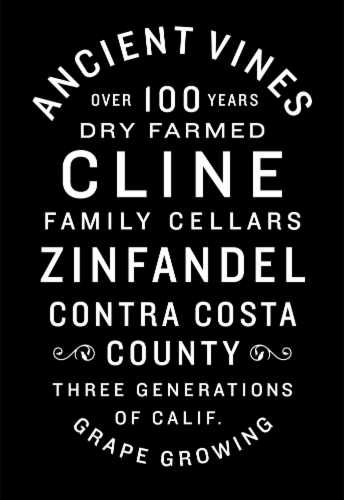 Cline Ancient Vines Zinfandel California Red Wine Perspective: top