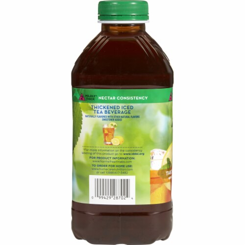 Thick & Easy Thickened Beverage Iced Tea 46 oz. Bottle Perspective: top