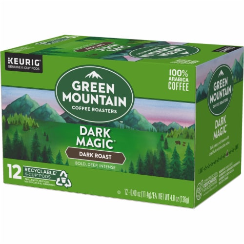 Green Mountain Coffee Roasters® Dark Magic® Dark Roast K-Cup® Coffe Pods Perspective: top