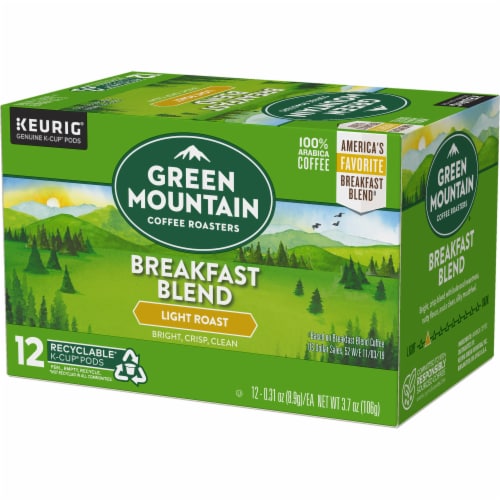 Green Mountain Coffee Roasters® Breakfast Blend Light Roast K-Cup® Coffee Pods Perspective: top