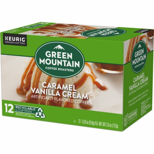 Green Mountain Coffee Roasters® Caramel Vanilla Cream Light Roast K-Cup® Coffee Pods Perspective: top
