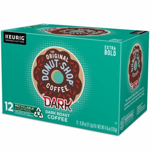 The Original Donut Shop® Dark Roast K-Cup Coffee Pods Perspective: top