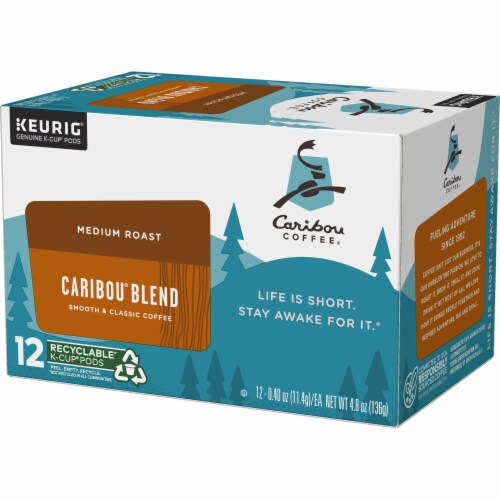 Caribou Coffee® Caribou Blend Medium Roast K-Cup Coffee Pods Perspective: top