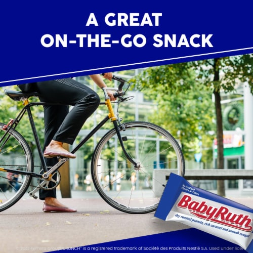 Baby Ruth Chocolatey Peanut Caramel Nougat Fun Size Individually Wrapped Candy Bars Perspective: top