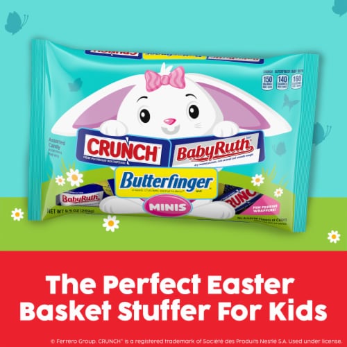 Easter Minis Assorted Chocolate Candy, Individually Wrapped Treats for Easter Baskets, 9.5 oz Perspective: top