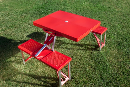 Picnic table portable folding table with seats deals