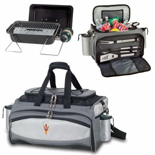 Arizona State Sun Devils - Vulcan Portable Propane Grill & Cooler Tote Perspective: top