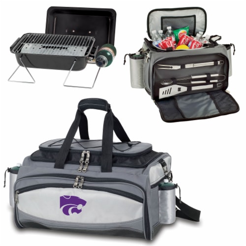 Kansas State Wildcats - Vulcan Portable Propane Grill & Cooler Tote Perspective: top