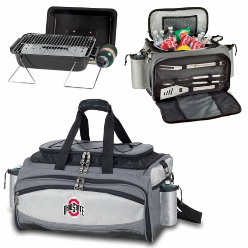 Ohio State Buckeyes - Vulcan Portable Propane Grill & Cooler Tote Perspective: top