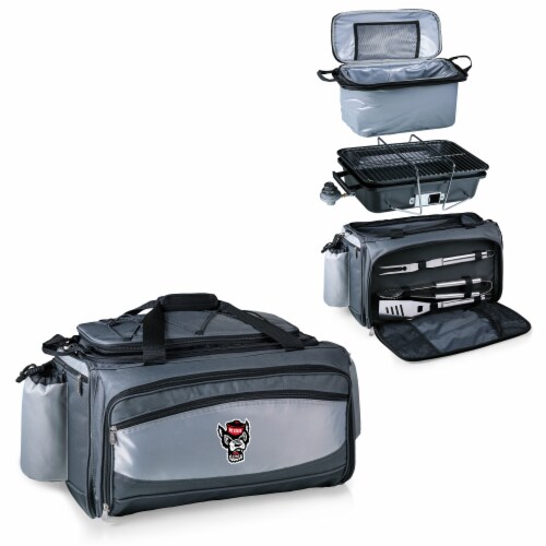 NC State Wolfpack - Vulcan Portable Propane Grill & Cooler Tote Perspective: top
