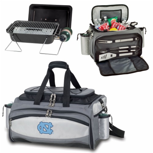 North Carolina Tar Heels - Vulcan Portable Propane Grill & Cooler Tote Perspective: top