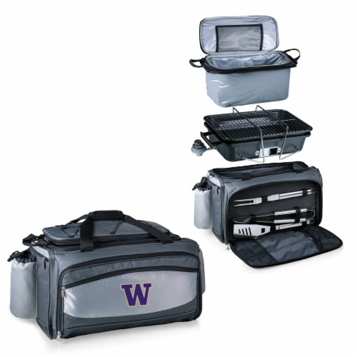 Washington Huskies - Vulcan Portable Propane Grill & Cooler Tote Perspective: top