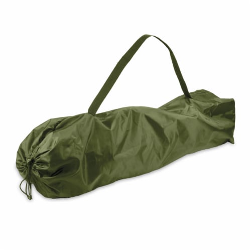 Reclining Camp Chair, Sage Green with Gray Accents Perspective: top