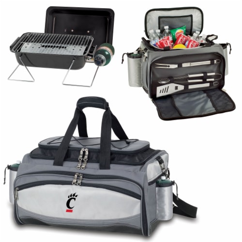 Cincinnati Bearcats - Vulcan Portable Propane Grill & Cooler Tote Perspective: top