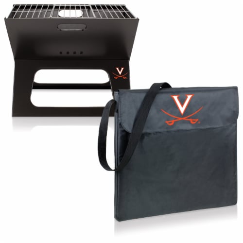 Virginia Cavaliers - X-Grill Portable Charcoal BBQ Grill Perspective: top