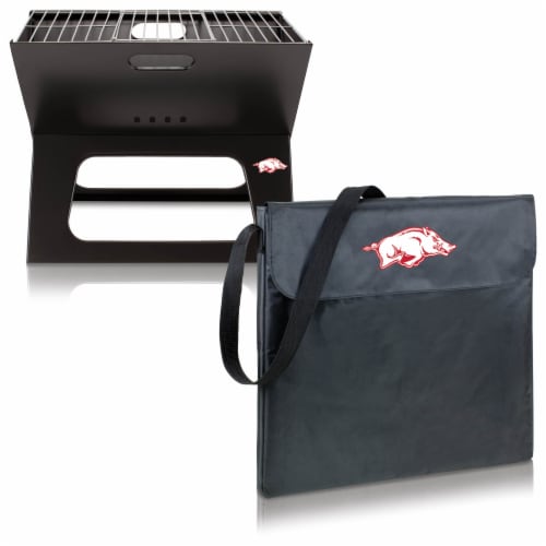 Arkansas Razorbacks - X-Grill Portable Charcoal BBQ Grill Perspective: top