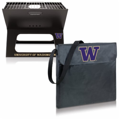 Washington Huskies - X-Grill Portable Charcoal BBQ Grill Perspective: top