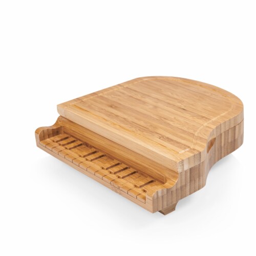 Piano Cheese Cutting Board & Tools Set, Bamboo Perspective: top
