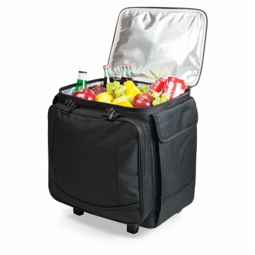 Bodega Rolling Wine Cooler, Black Perspective: top