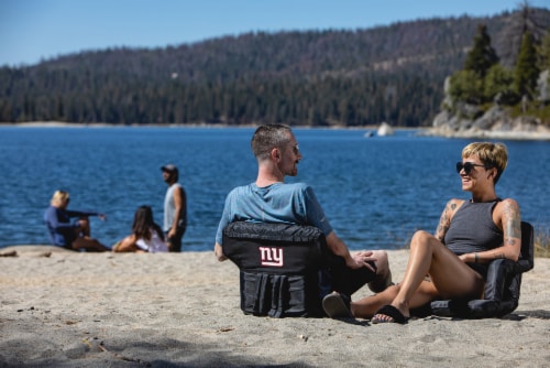 New York Giants Ventura Portable Reclining Stadium Seat - Black Perspective: top
